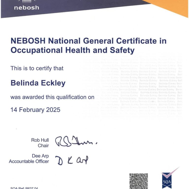 Nebosh - gold standard qual Nebosh occupational H&S certificate